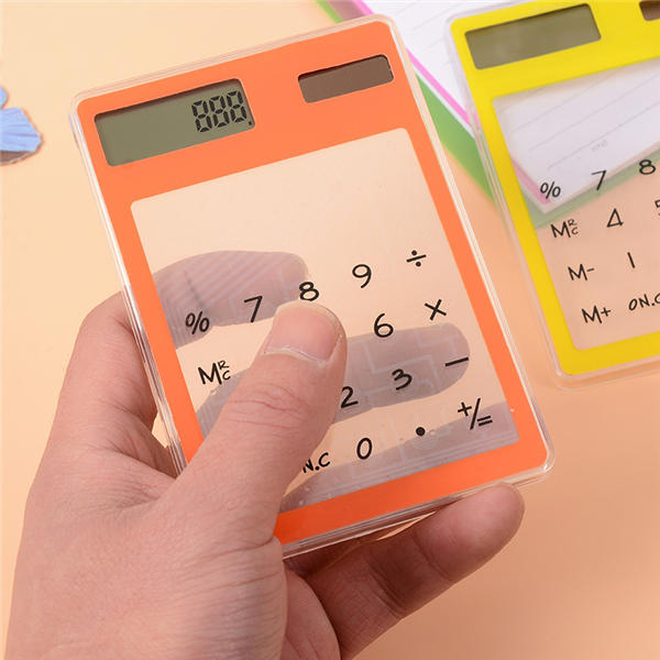 Mini Transparent Solar Calculator