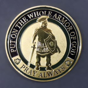 Zinc 1.75 inches Brass Challenge Coin Gold Plating