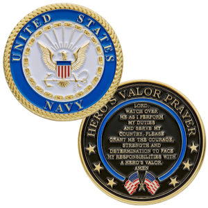 Zinc 1.5 inches Brass Challenge Coin