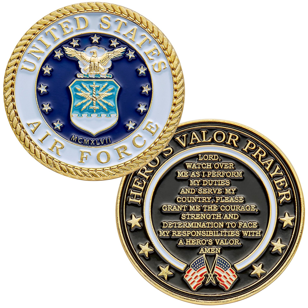 Zinc 1.5 inches Brass Challenge Coin