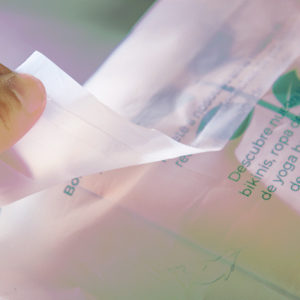 Clear Adhesive Bag with Imprint