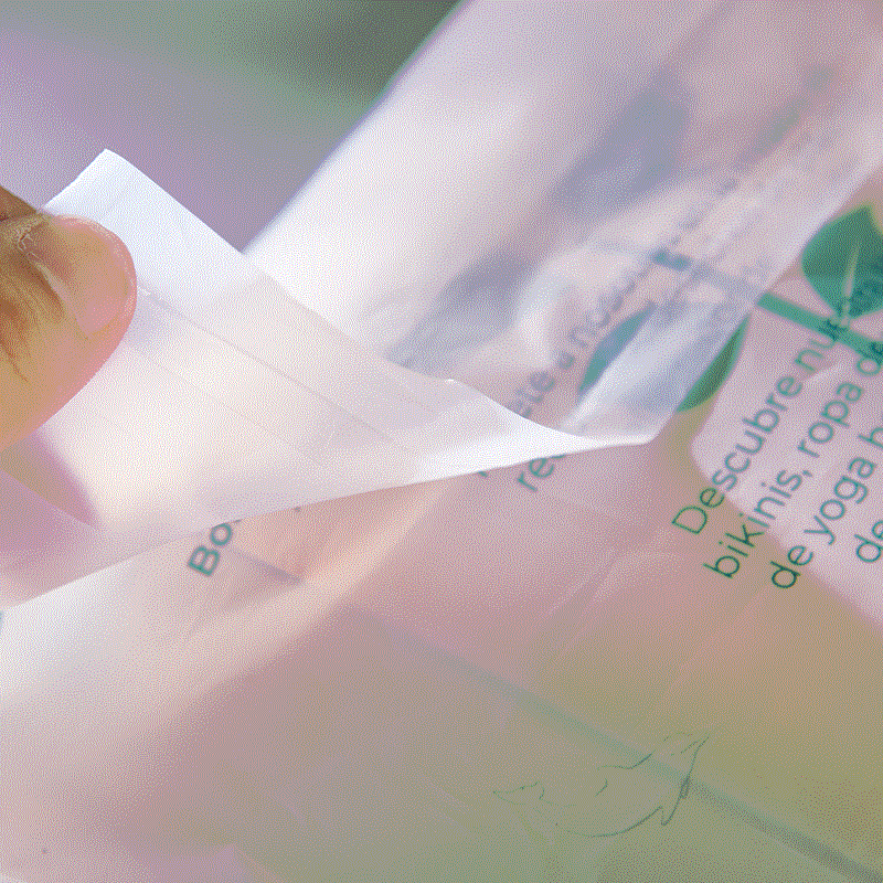 Clear Adhesive Bag with Imprint
