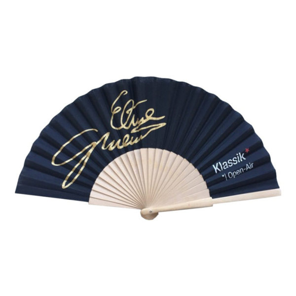 9 inches Bamboo Wood Summer Folding Hand Fan