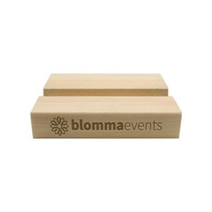 Pine Wood Block Phone Stand