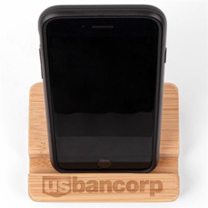 Bamboo Dual Tablet and Mobile Device Holder