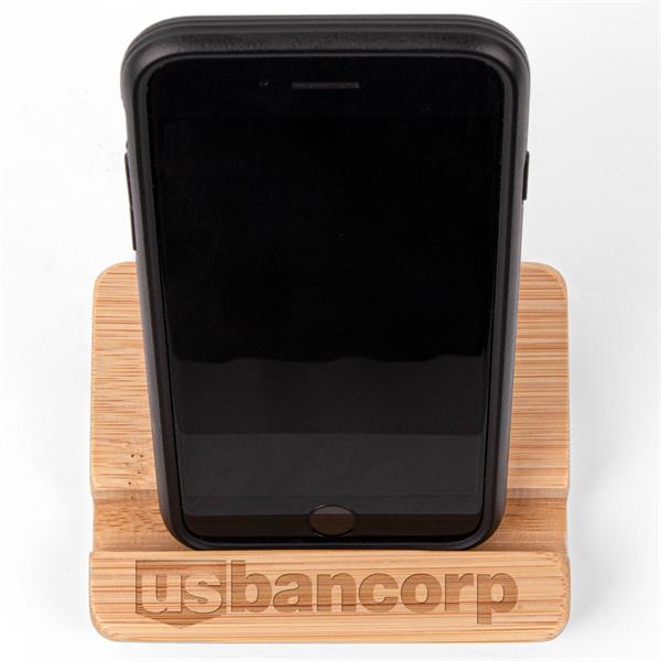 Bamboo Dual Tablet and Mobile Device Holder