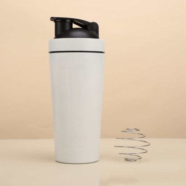 25oz Single Wall Stainless Steel Shaker Shake Bottle Gym