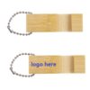 Bamboo Phone Stand Keychain Block