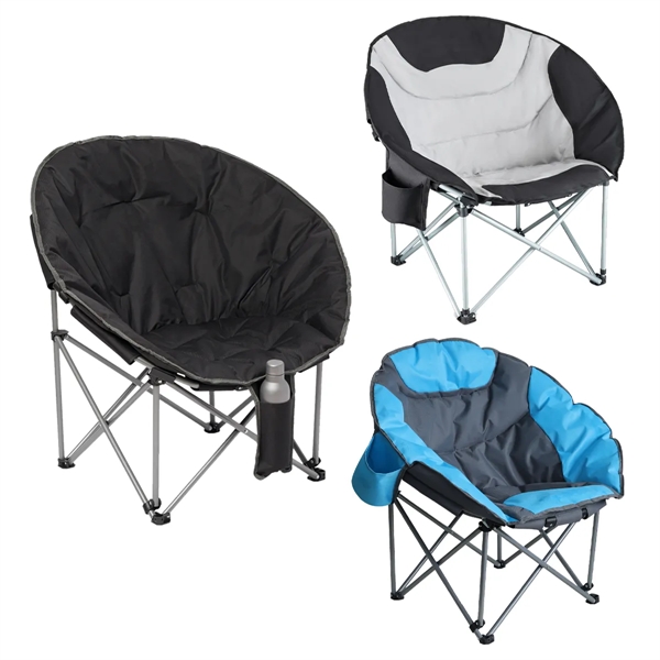 Folding Moon Chair ( 400lbs Capacity) - Personalization with Logo