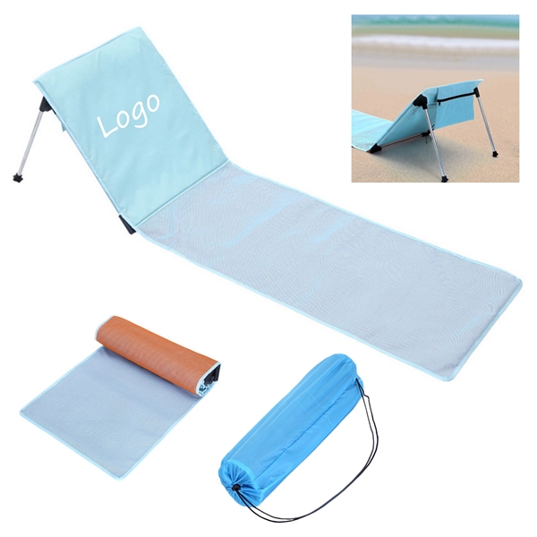 Portable Folding Lounger Beach Tanning Mat with Logo