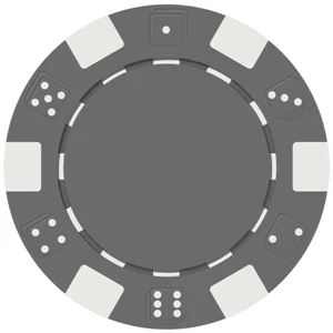 Dice Style Poker Chip with 1 Side Imprint (10 Colors) with Logo
