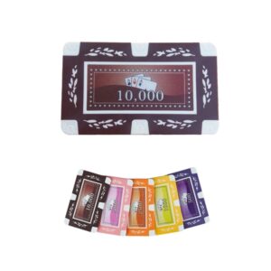 Professional Rectangle Plastic Poker Chips with Logo
