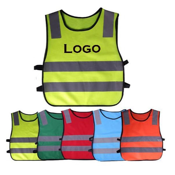 Personalised Children's Tractor Hi Visibility Reflective Ves with Logo
