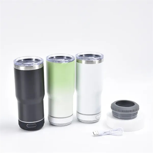 Stainless Steel Mug with Wireless Speaker