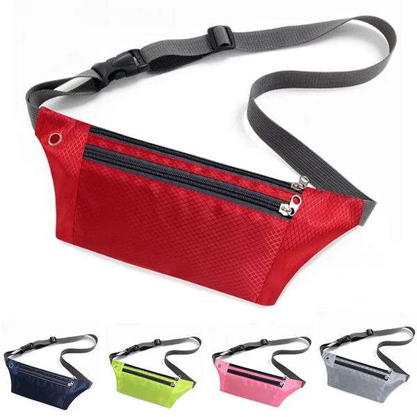 Waterproof Fanny pack With 3-Zipper Pockets