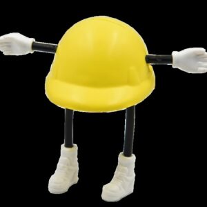 Cartoon Safety Helmet Man Shaped Stress Ball