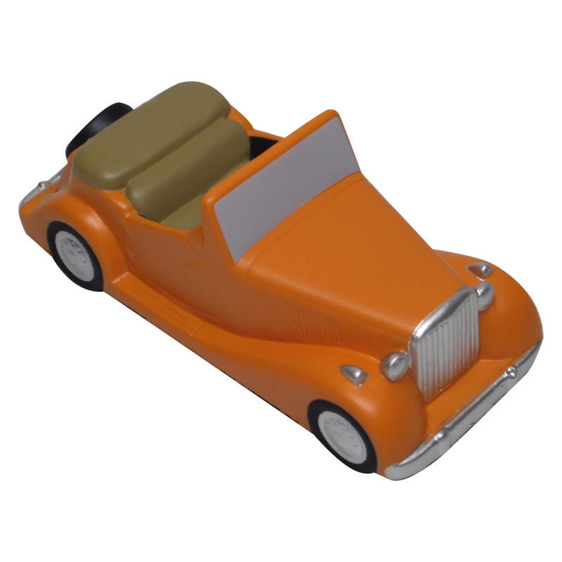 Realistic Orange Retro Car Shaped Stress Ball