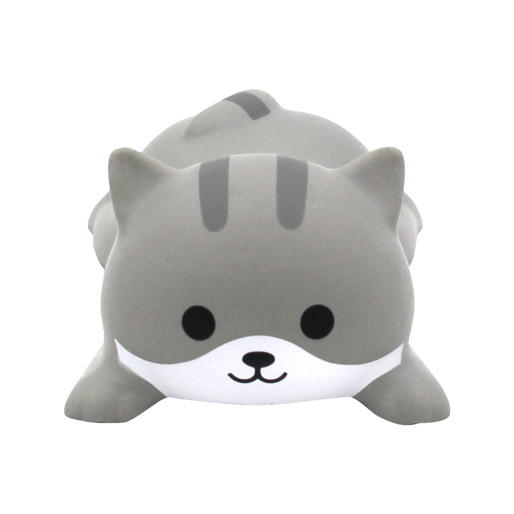 Foam Gray Cat Stress Balls with Wrist Pads