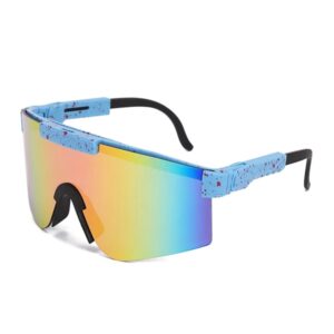 Colored cycling sunglasses Outdoor sports windproof