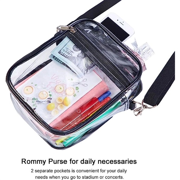 Clear PVC Stadium Bag (5.5" x 7.5" x 1.6")