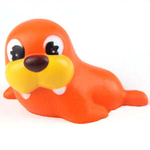 Cute Orange Sea Lion Shaped Stress Ball