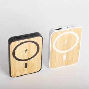 Bamboo USB Wireless Magnetic Charging Power Bank