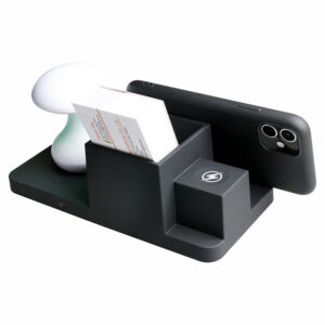 Wireless Charger Station With Card Holder
