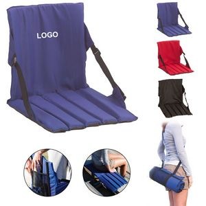 Deluxe Folding Stadium Outdoor Seat Cushions with Pockets