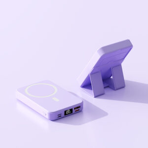 Creative Sturdy Stand Wireless Magnetic Power Bank