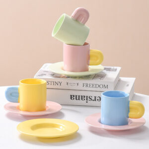 Two-Tone Afternoon Tea Coffee Mug Set