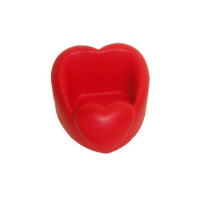 PU Red Heart-shaped Phone Holder Stress Ball