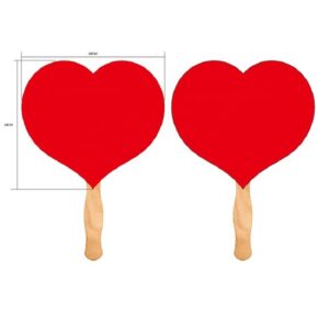 Heart Shape Hand Fan
