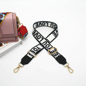 Customizable Crossbody Bag Strap with Metal Buckle