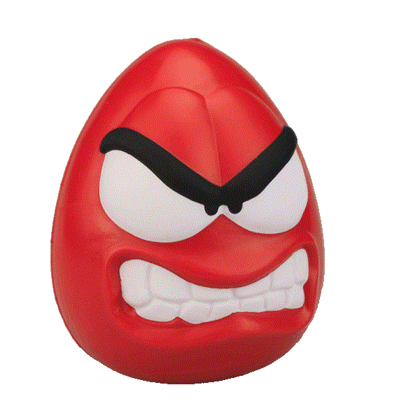 Angry Expression Head Stress Ball