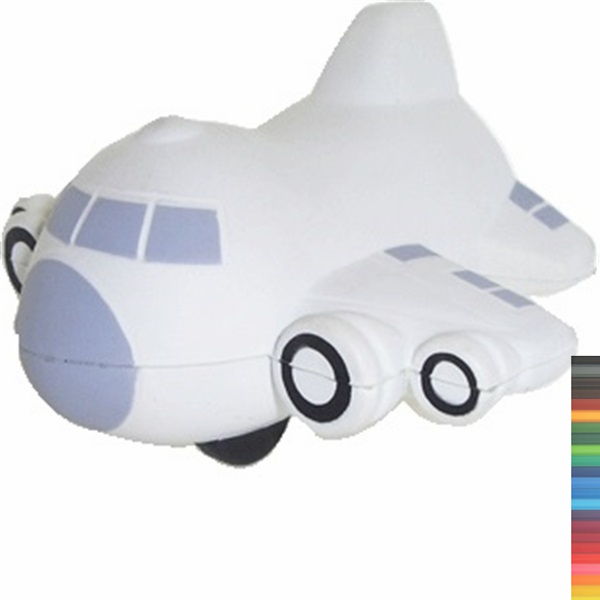 Airplane Shape Squeeze Toy Stress Ball With Your Logo