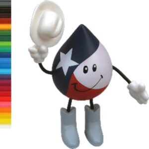 Cowboy Hat Drops Activity Man Stress Ball