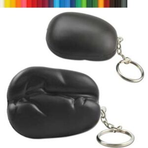 Coffee Bean Stress Ball Keychain