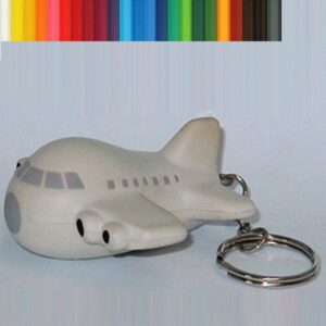 Wheel Less Small Aircraft Stress Ball Keychain
