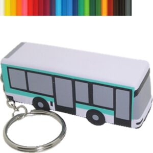 Town Bus Stress Ball Keychain