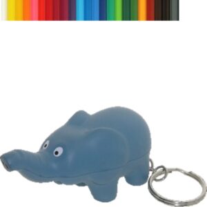 Cartoon Elephant Stress Ball Keychain