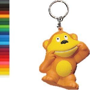 Cartoon Orangutan Stress Ball Keychain