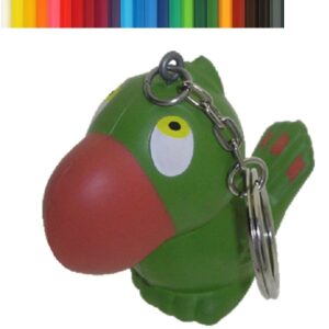 Cartoon ParrotcStress Ball Keychain