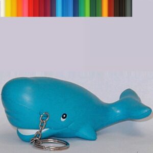 Whale Stress Ball Keychain