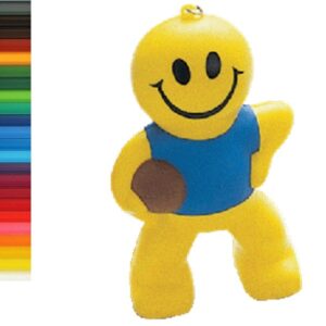 Chocolate Rugby Doll Stress Ball Keychain