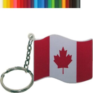 Canadian Flag Stress Ball Keychain