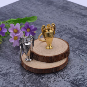 Zinc Alloy Trophy Keychain Charm