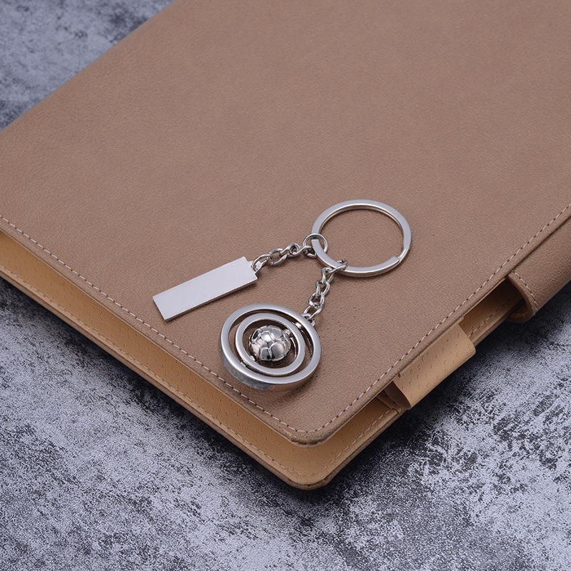 Zinc Alloy Rotating Ball Keychain