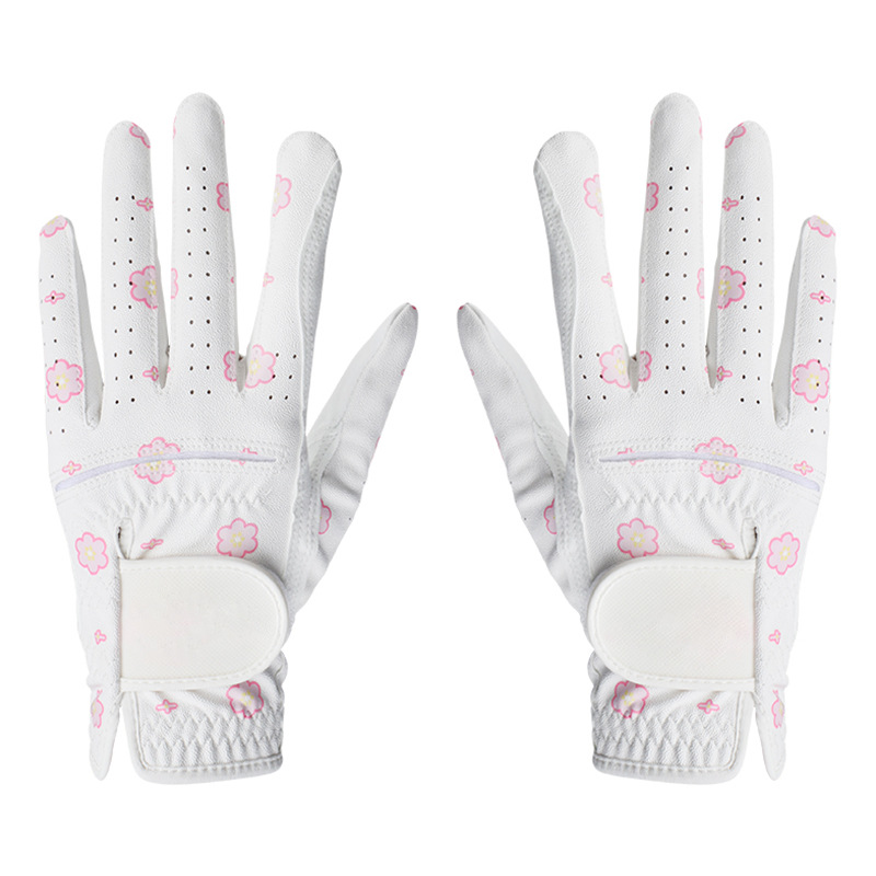 Full Color Lambskin Non-Slip Golf Gloves