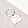 Alloy New Home Keyring
