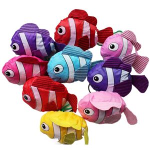 Polyester Tropical Fish Foldable Shopping Bag